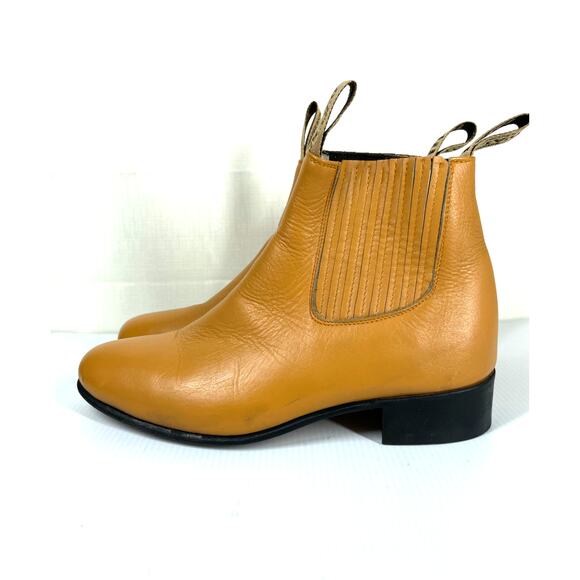 D'ALEX Leather Chelsea Boot Size 7 Western Cowboy Casual Pull On Fall - Picture 3 of 14